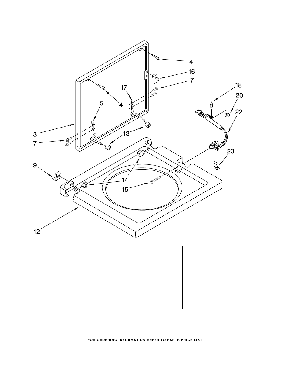 Washer top and lid, Washer top and lid parts | Whirlpool LTG5243DQ1 User Manual | Page 8 / 19