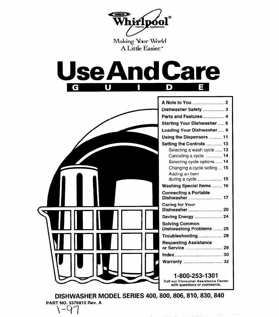 Whirlpool 830 User Manual | 31 pages