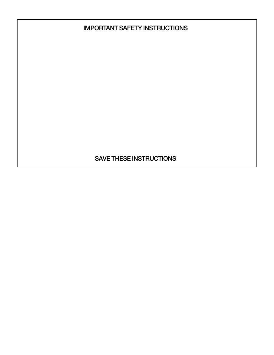 Important safety instructions, Save these instructions, Warning | Whirlpool 8314841B User Manual | Page 4 / 15