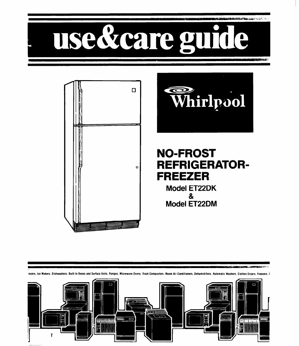 Whirlpool ET22DK User Manual | 20 pages