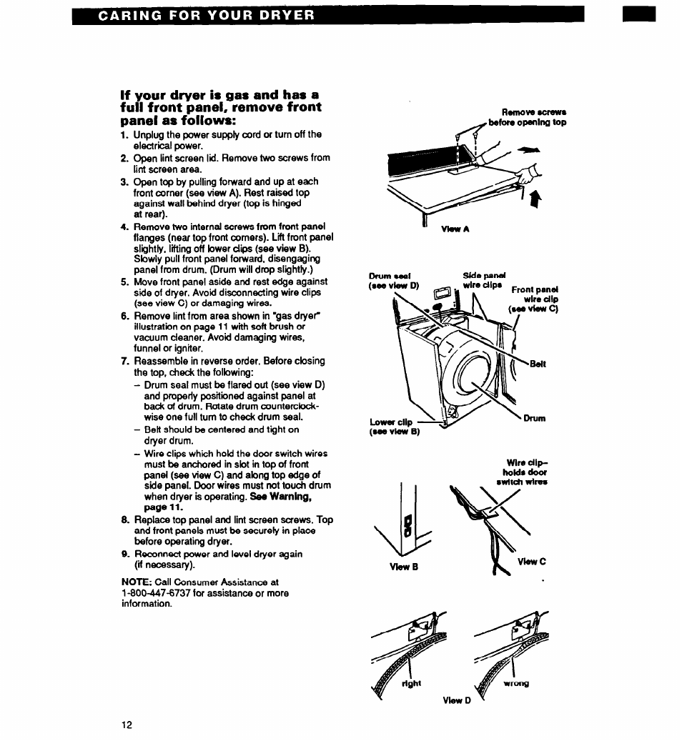 Whirlpool EL2020W User Manual | Page 12 / 20