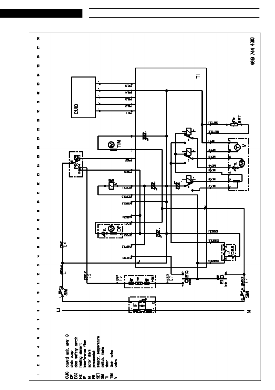 Circuit diagram | Whirlpool AWM8125 User Manual | Page 9 / 17