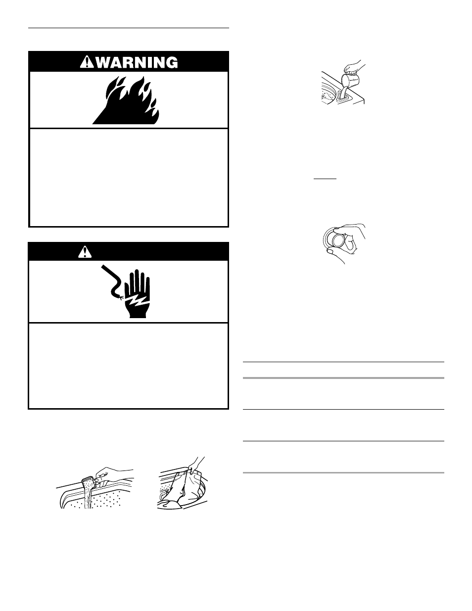 Starting your washer, Warning | Whirlpool Conservator 3953964 User Manual | Page 6 / 12