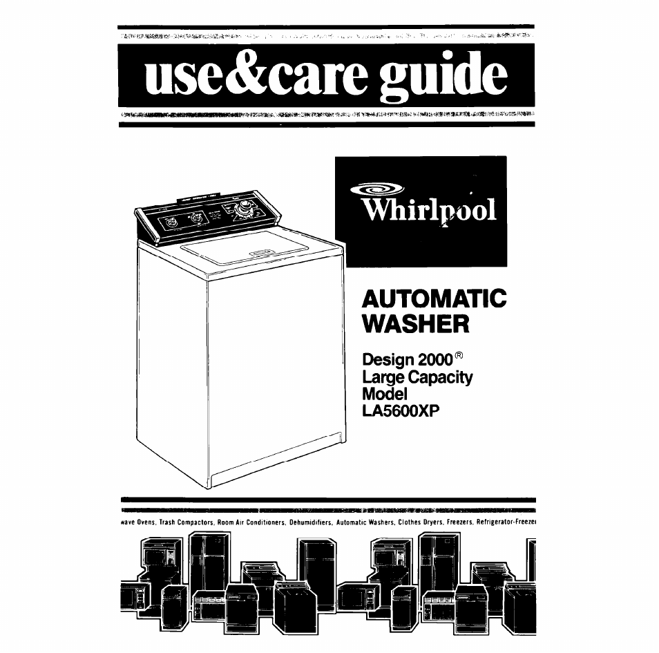 Whirlpool LA5600XP User Manual | 16 pages