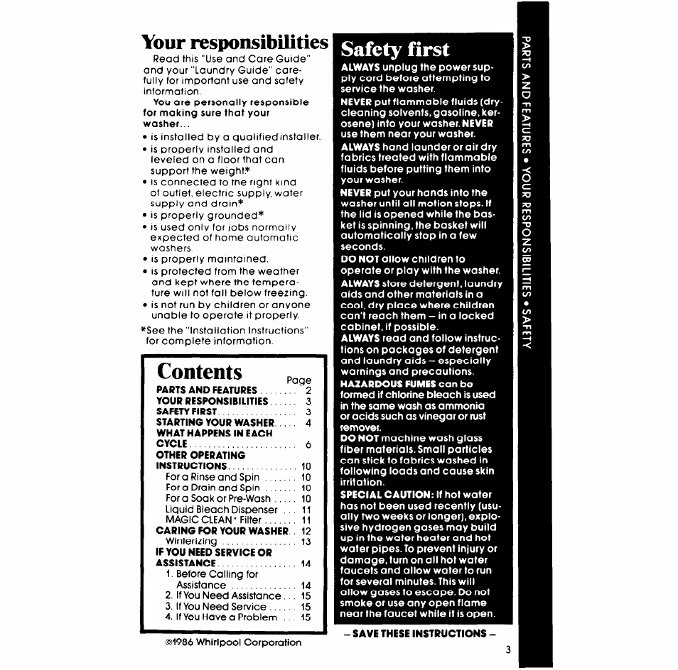 Whirlpool LA5600XP User Manual | Page 3 / 16