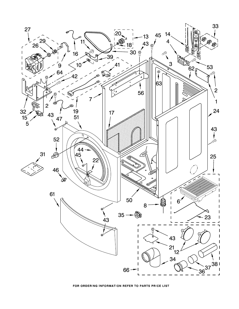 Cabinet, Cabinet parts | Whirlpool 3RAWZ481EML2 User Manual | Page 3 / 8