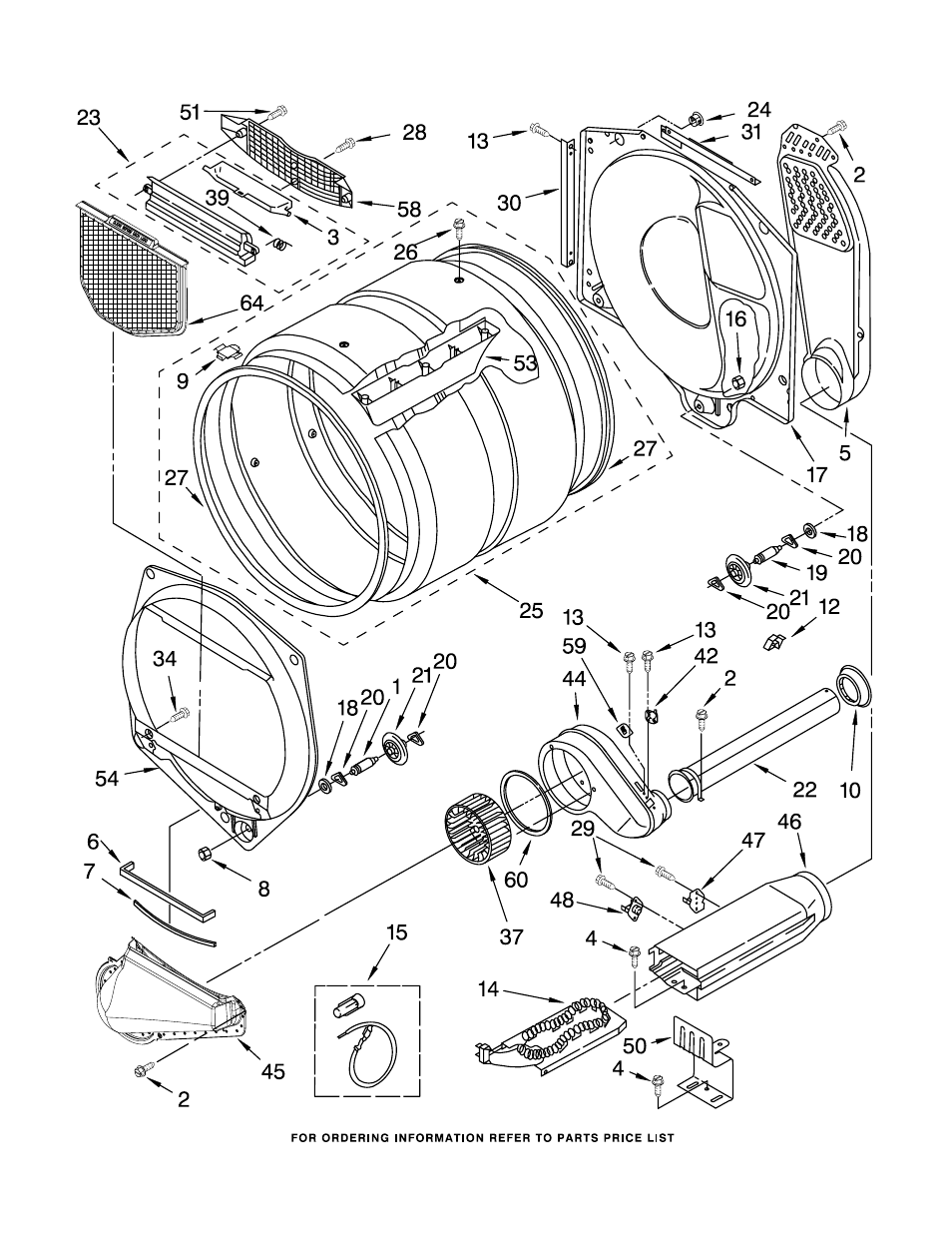 Bulkhead, Bulkhead parts | Whirlpool 3RAWZ481EML2 User Manual | Page 5 / 8