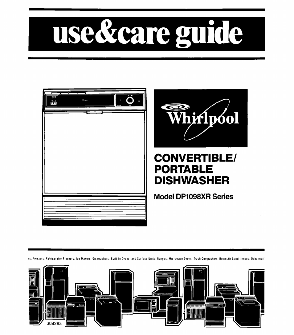 Whirlpool DP1098XR Series User Manual | 16 pages