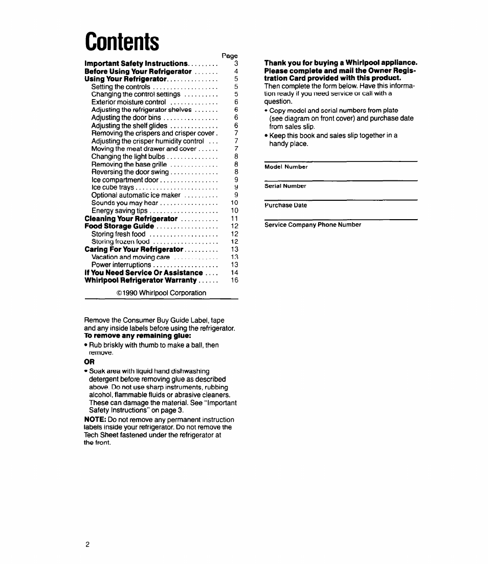 Whirlpool Ell8DK User Manual | Page 2 / 16