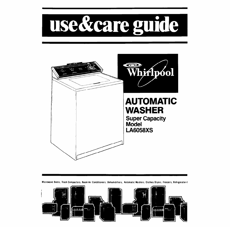 Whirlpool LA6058XS User Manual | 16 pages