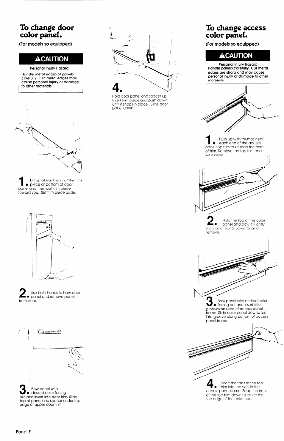 For models so equipped), Acaution, Acaunon | Whirlpool 3369089 User Manual | Page 6 / 7