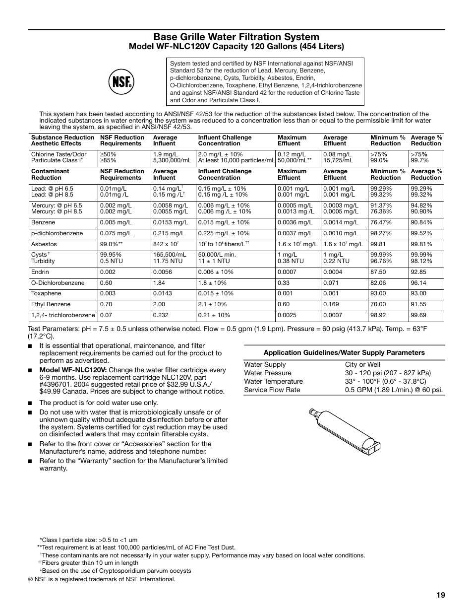 Base grille water filtration system | Whirlpool 2302309 User Manual | Page 19 / 60