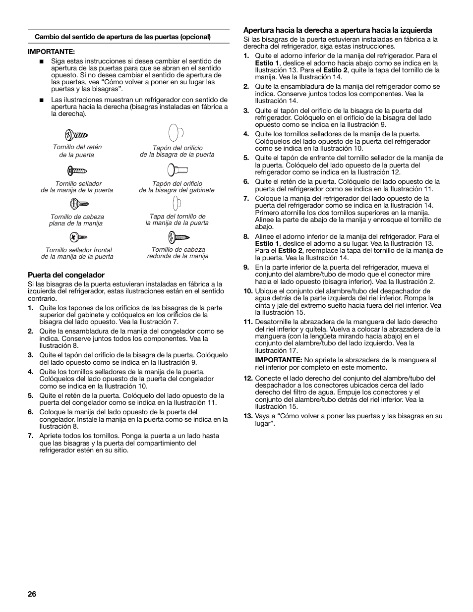 Whirlpool 2302309 User Manual | Page 26 / 60