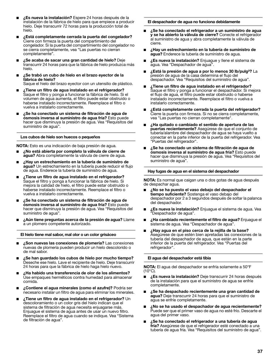 Whirlpool 2302309 User Manual | Page 37 / 60