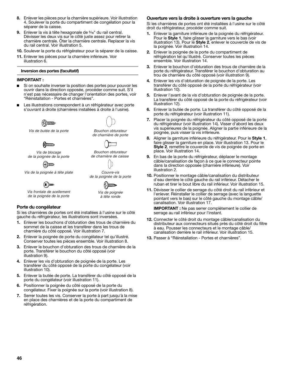 Whirlpool 2302309 User Manual | Page 46 / 60