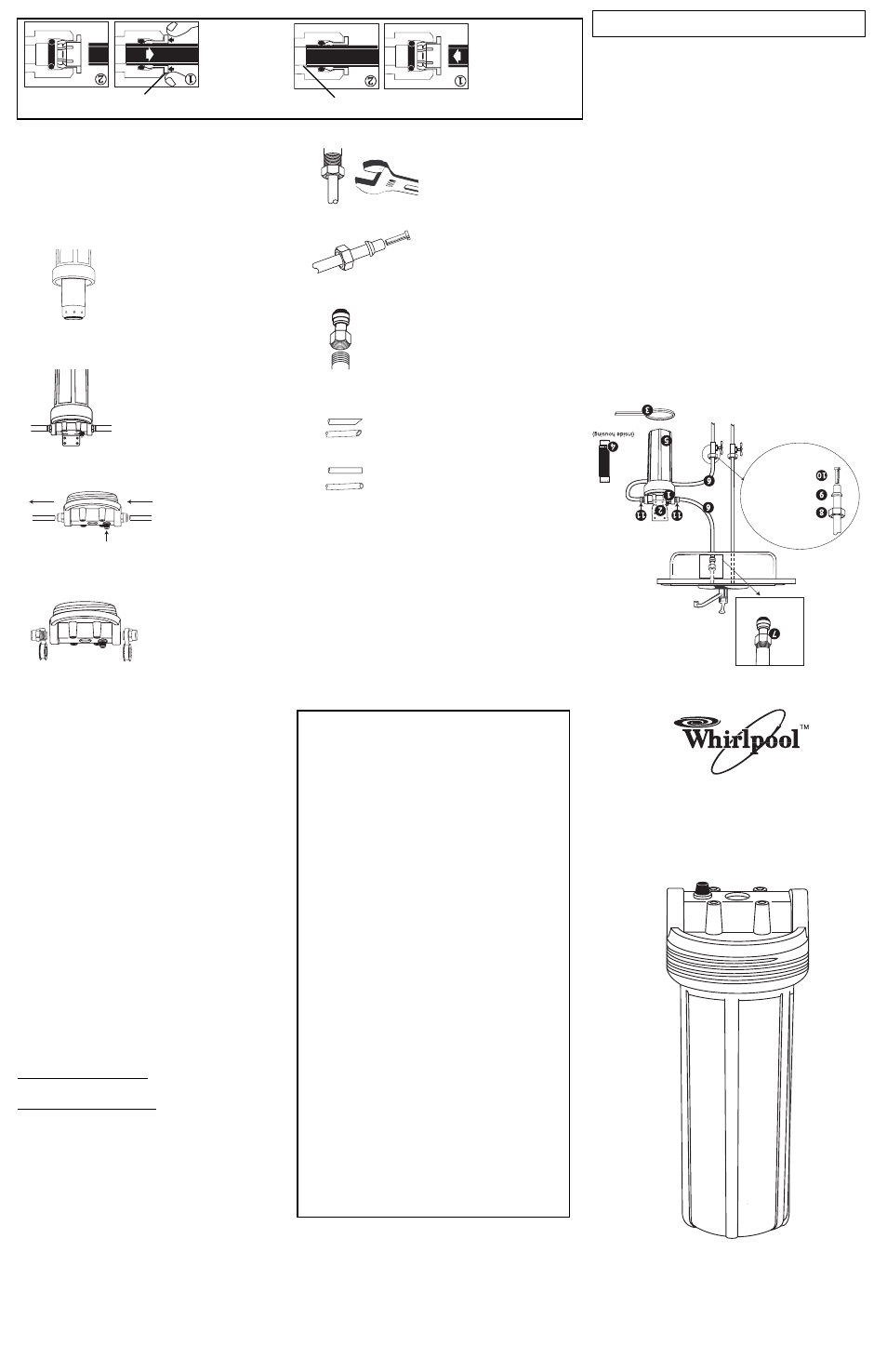 Whirlpool WHCF-DUF User Manual | 4 pages