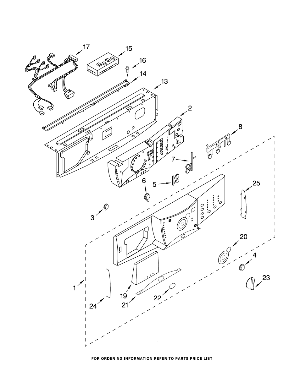 Control panel, Control panel parts | Whirlpool GHW9160PW0 User Manual | Page 5 / 14