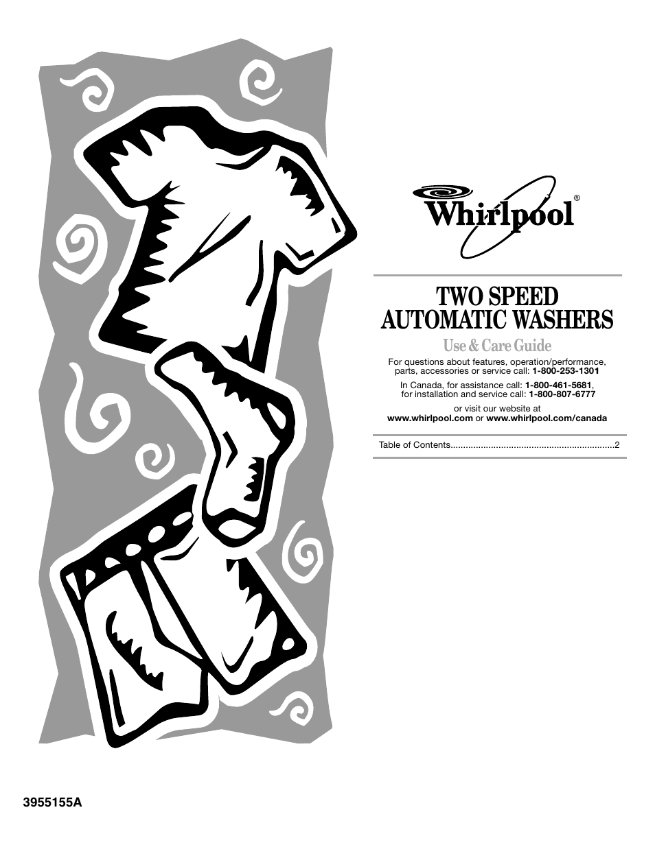 Whirlpool 3955155A User Manual | 12 pages