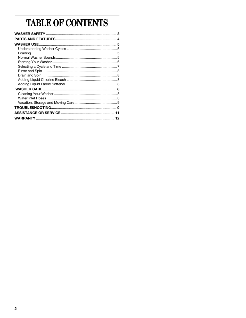 Whirlpool 3955155A User Manual | Page 2 / 12