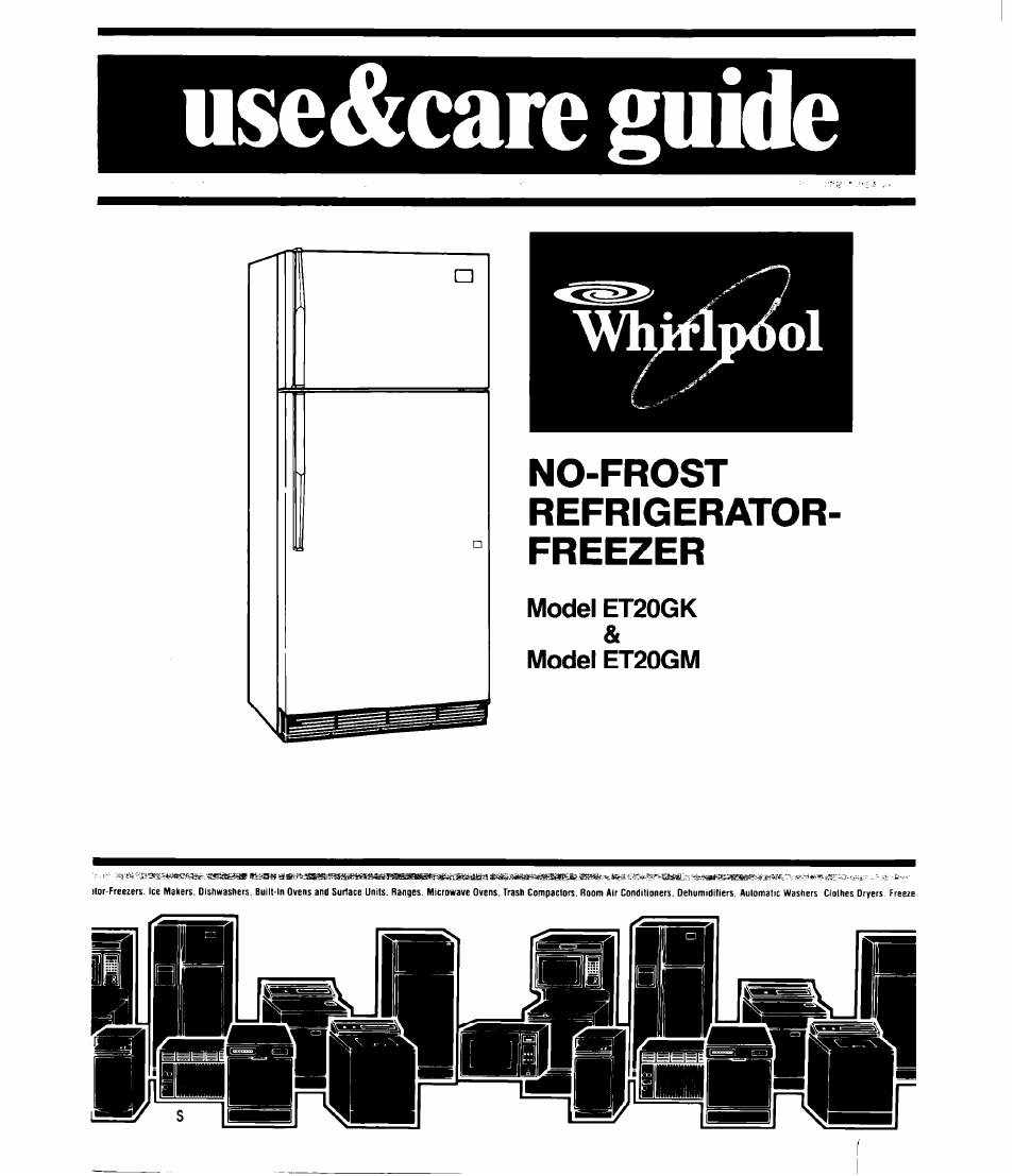 Whirlpool ET20GM User Manual | 16 pages