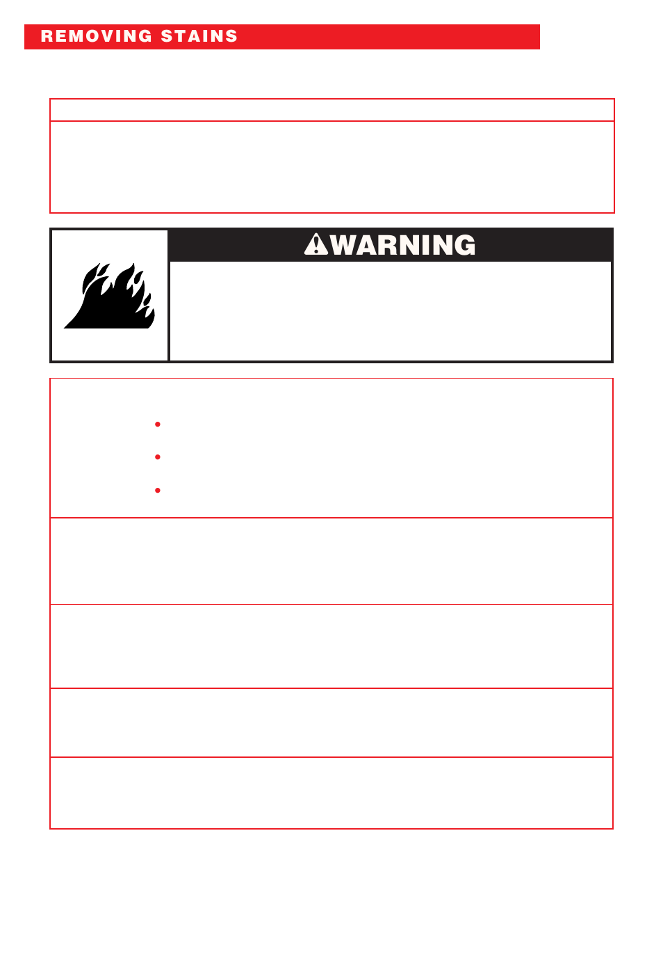 Wwarning | Whirlpool Roper RAB3132EW0 User Manual | Page 20 / 28