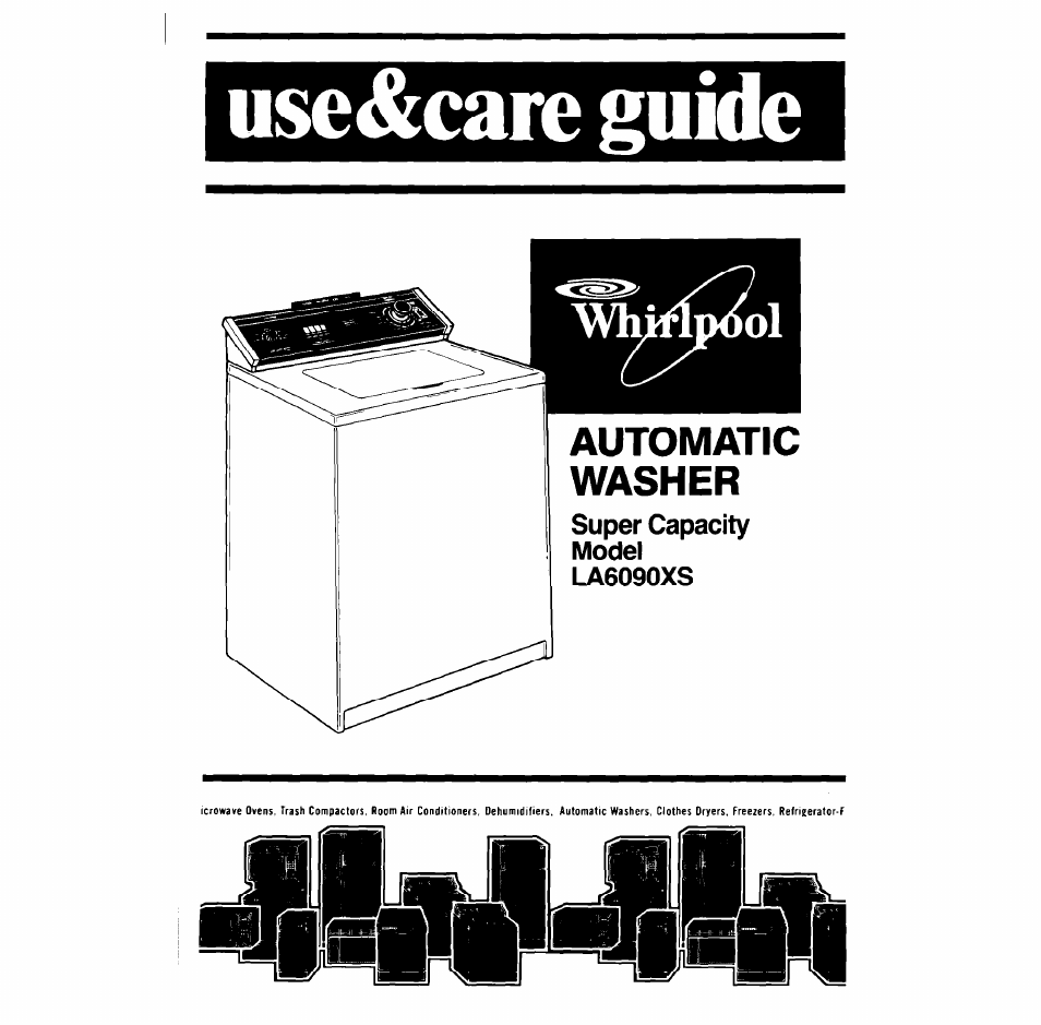 Whirlpool LA609OXS User Manual | 20 pages