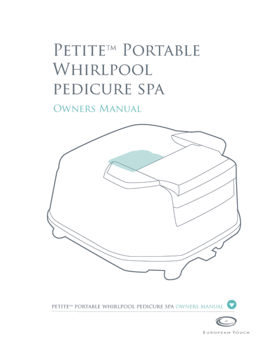 Whirlpool Petite Portable Pedicure Spa User Manual | 14 pages