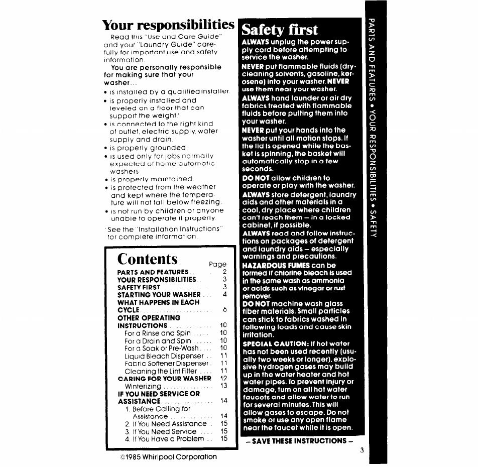 Whirlpool LA6300XP User Manual | Page 3 / 16