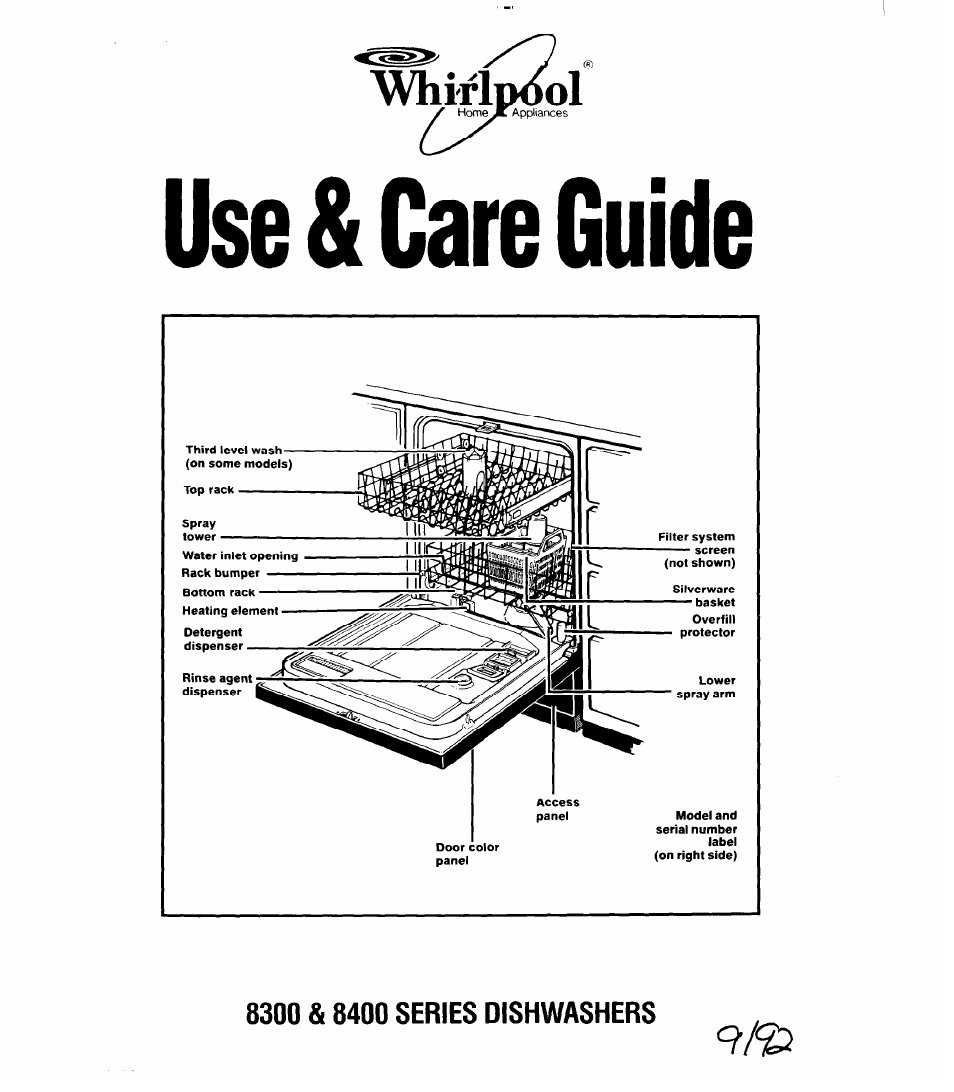 Whirlpool 8400 Series User Manual | 16 pages