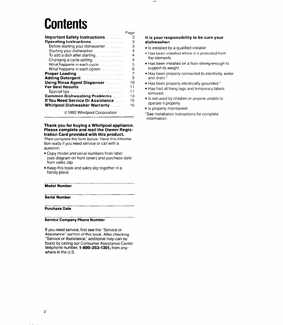 Whirlpool 8400 Series User Manual | Page 2 / 16