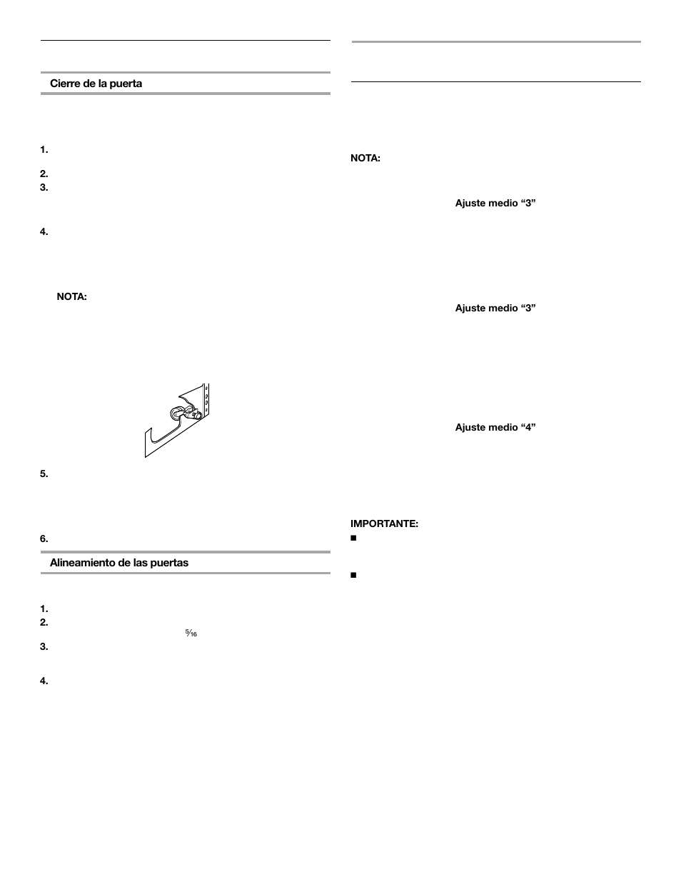 Uso de su refrigerador, Ajuste las puertas, Uso de los controles | Whirlpool 2302076 User Manual | Page 18 / 36