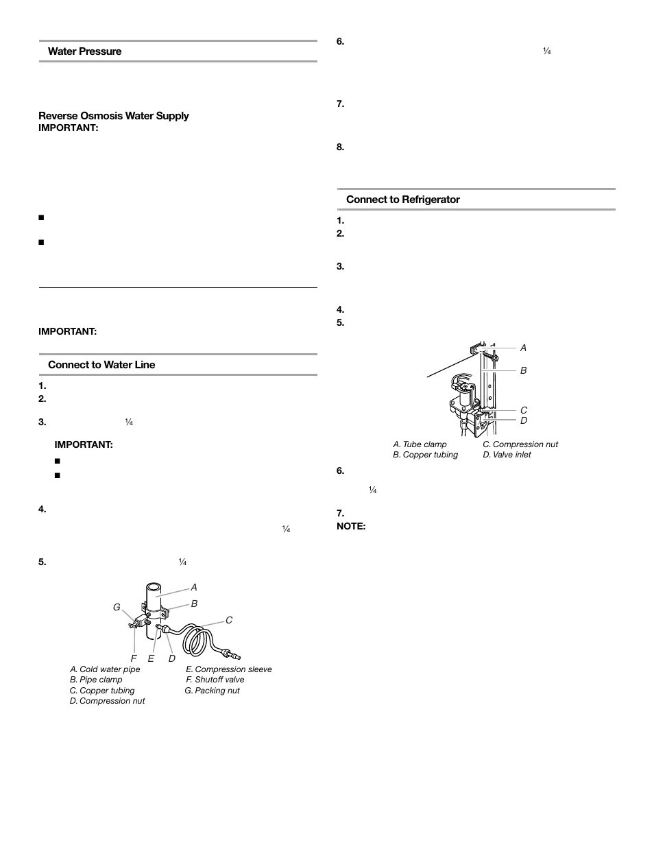 Connect the water supply | Whirlpool 2302076 User Manual | Page 4 / 36