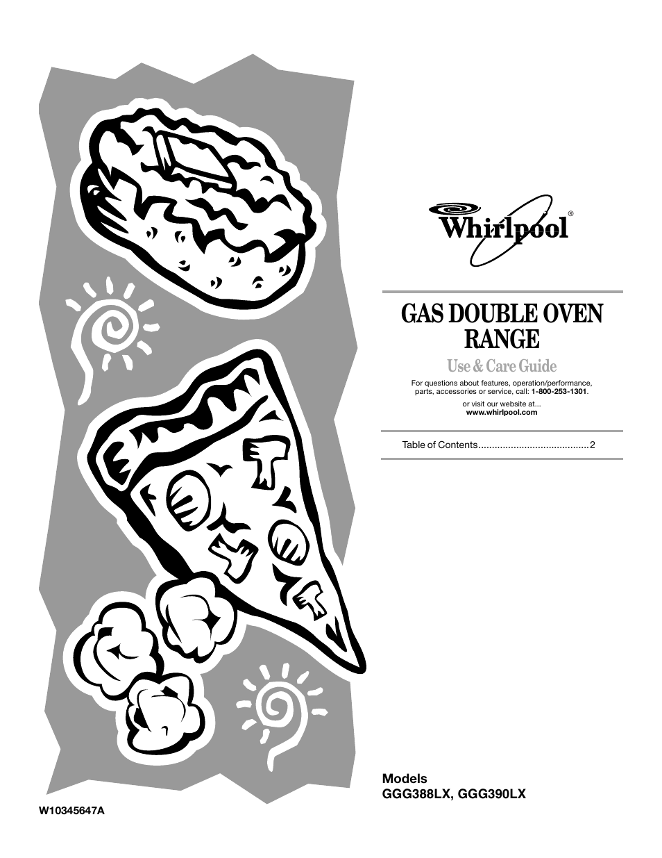 Whirlpool GGG388LX User Manual | 24 pages