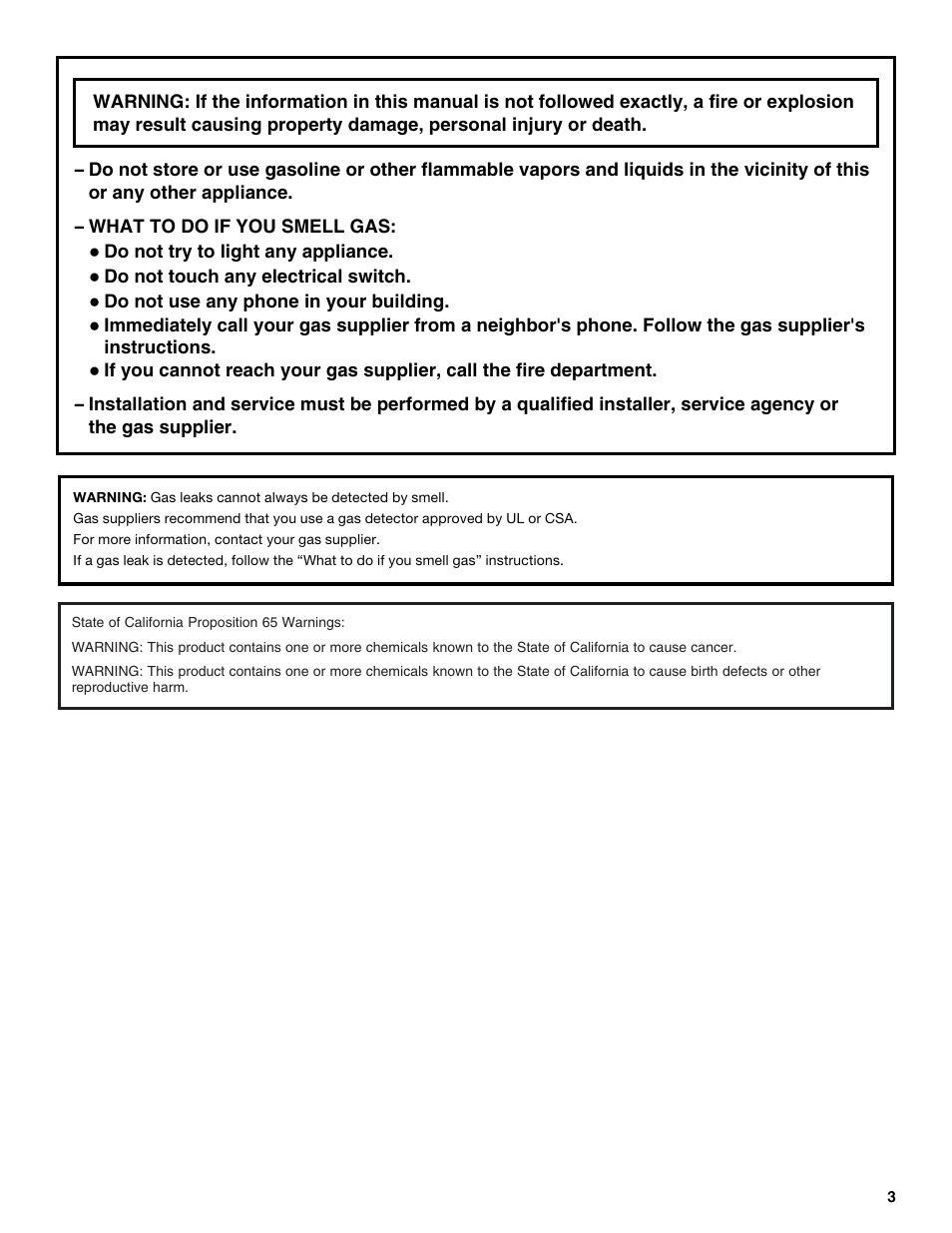 Whirlpool GGG388LX User Manual | Page 3 / 24