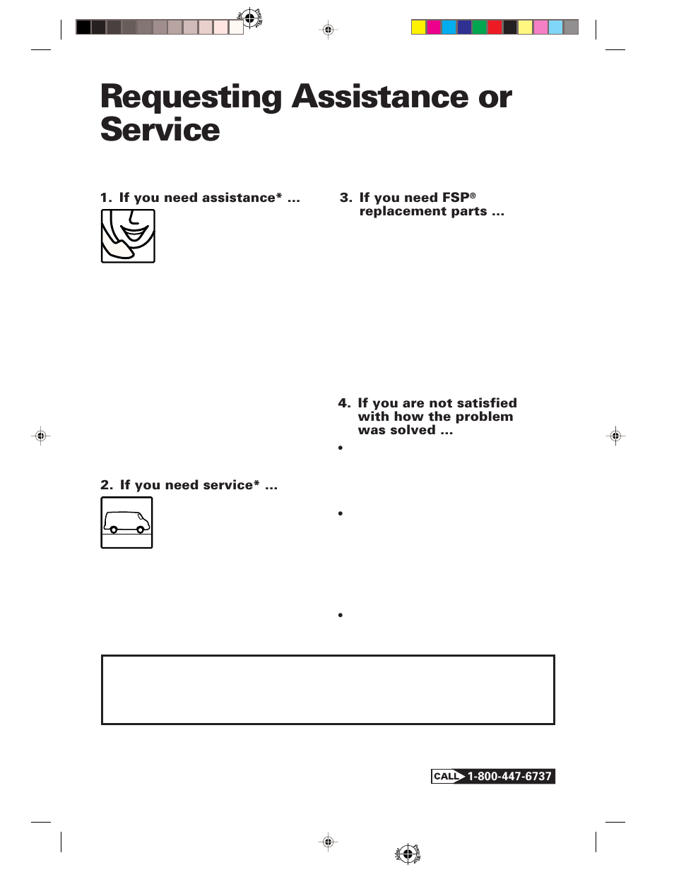 Requesting assistance or service | Whirlpool 1-34850/4390527 User Manual | Page 16 / 20