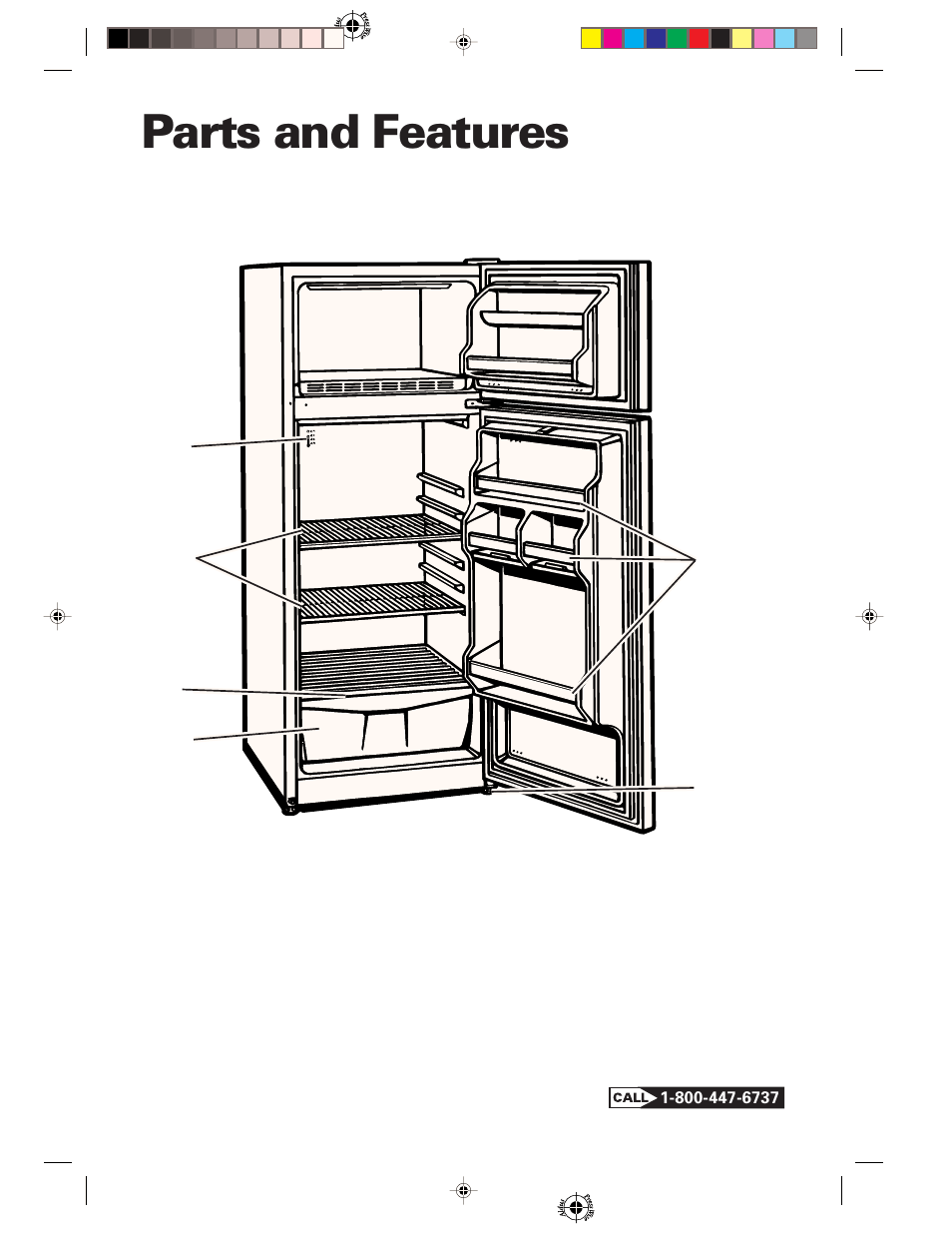 Parts and features | Whirlpool 1-34850/4390527 User Manual | Page 4 / 20