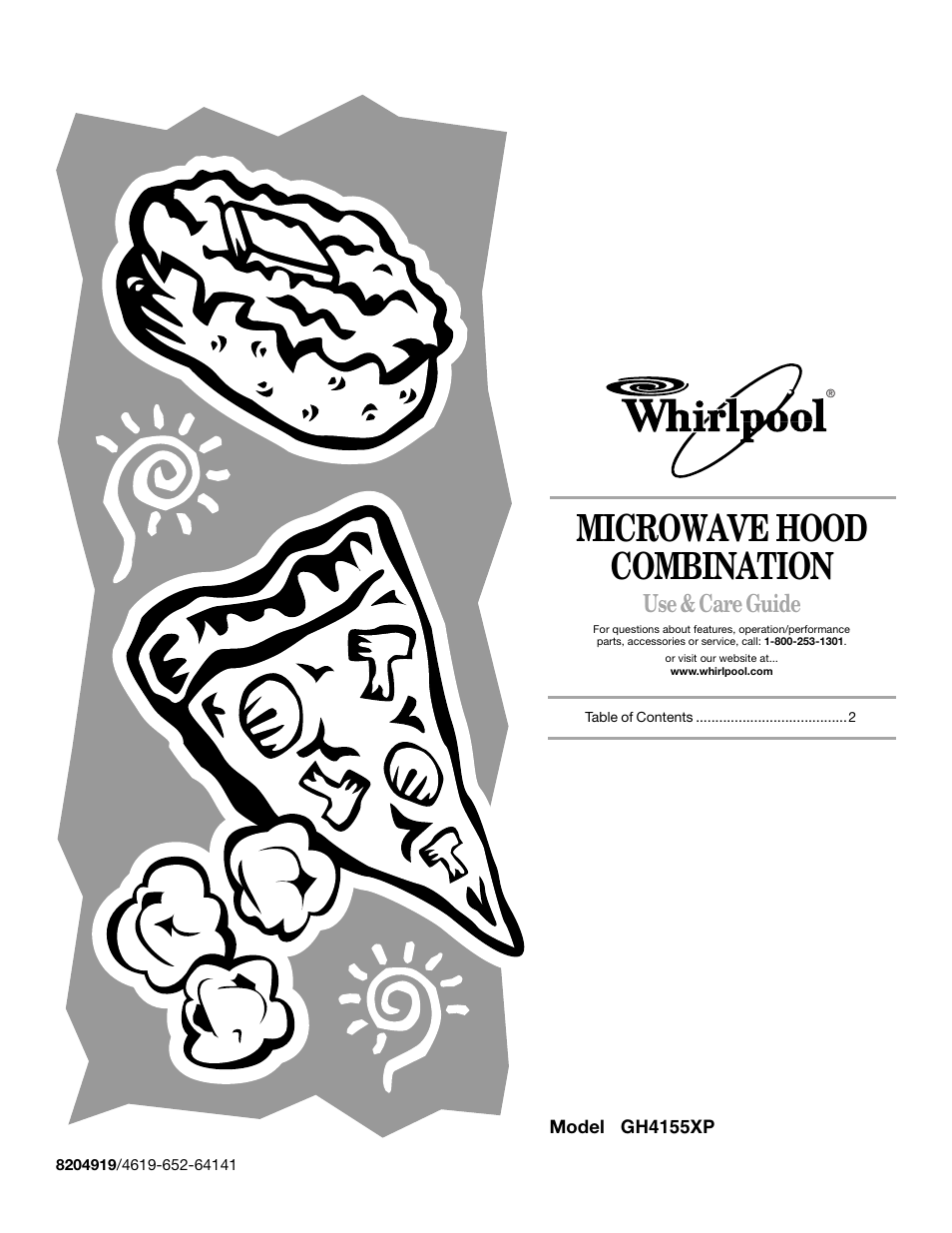 Whirlpool GH4155XP User Manual | 20 pages