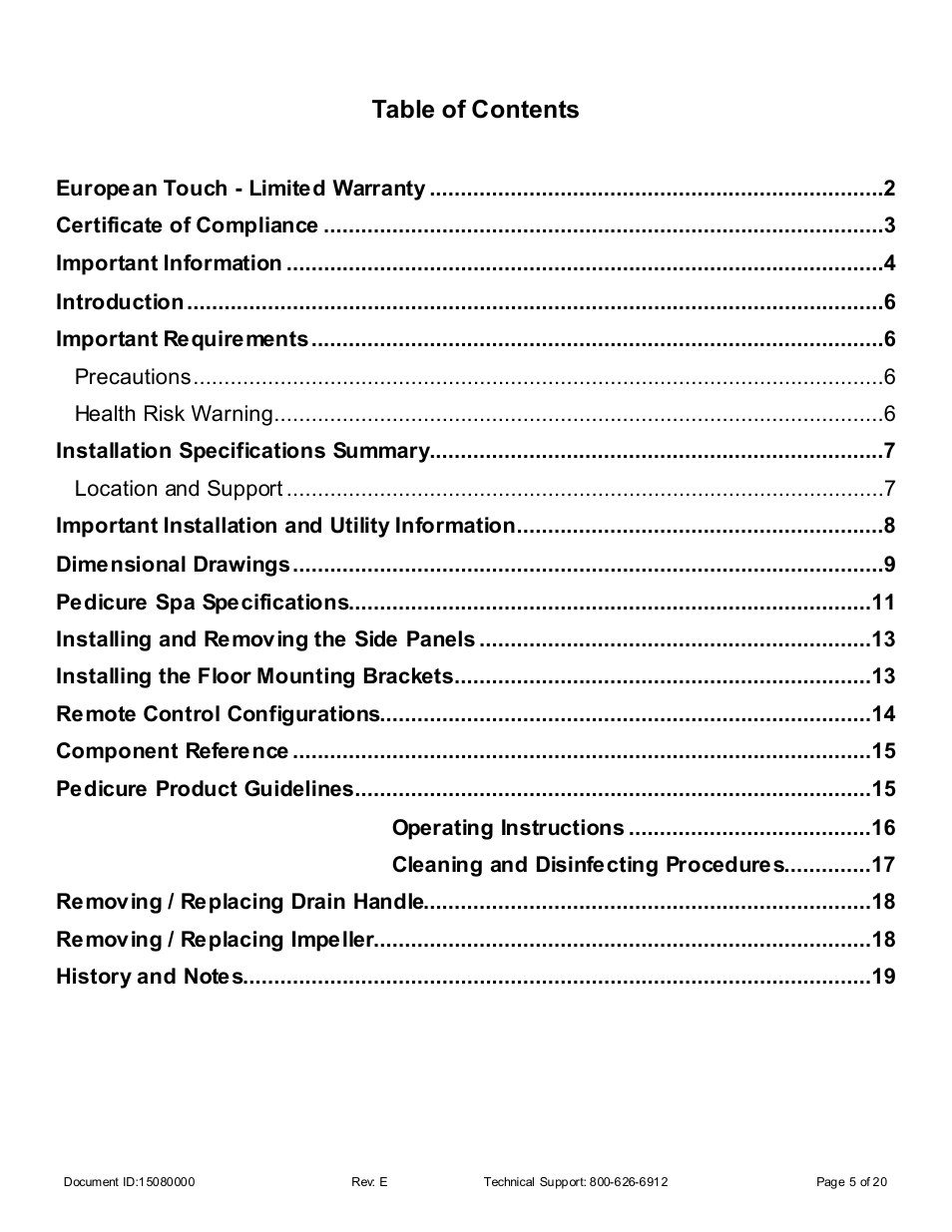 Whirlpool 15080000 User Manual | Page 5 / 20