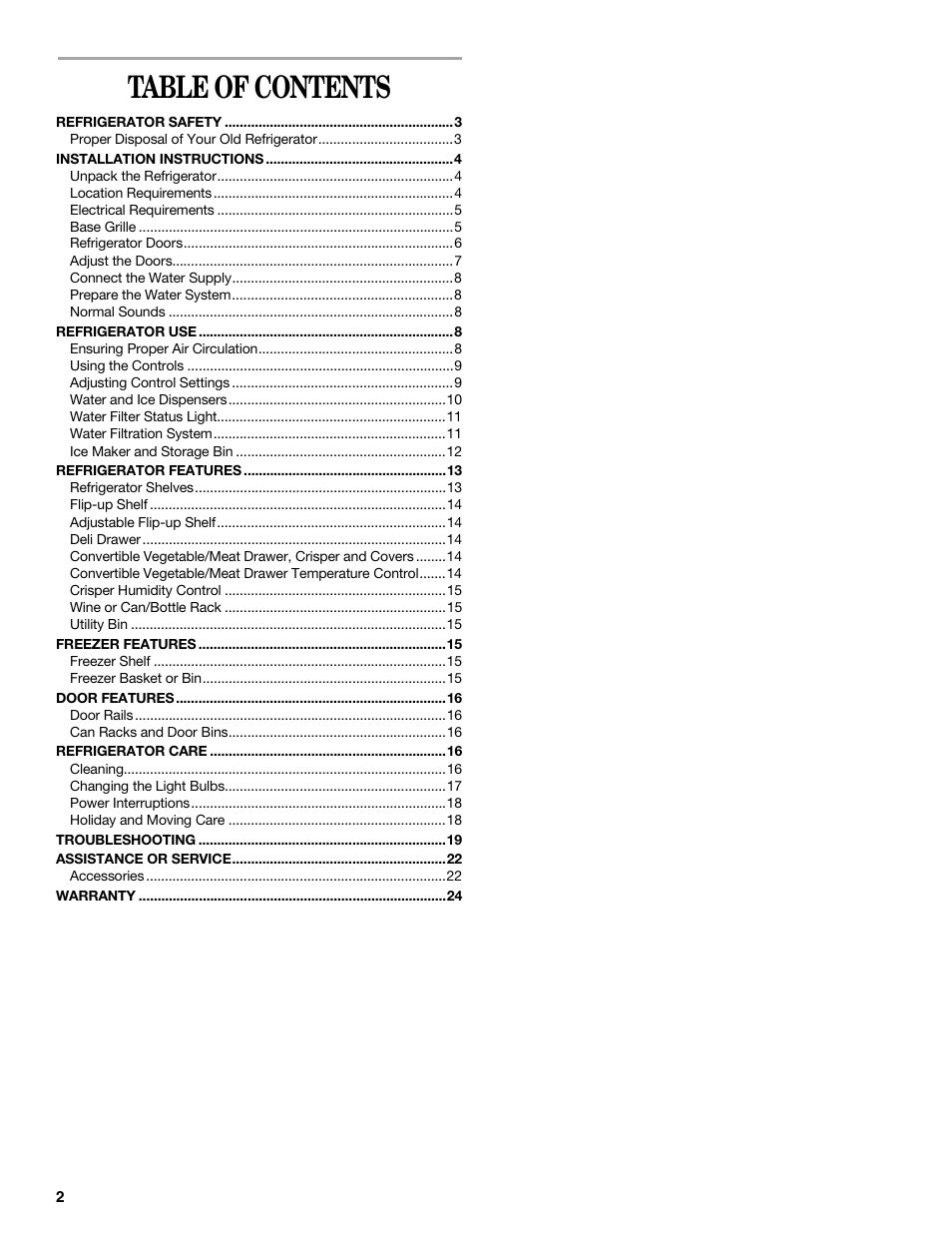 Whirlpool 8ED2GTKXRQ00 User Manual | Page 2 / 24