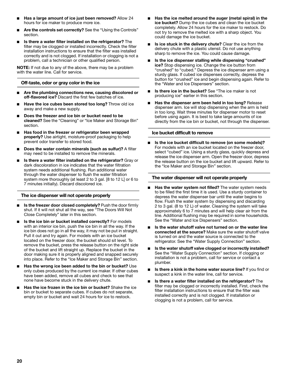 Whirlpool 8ED2GTKXRQ00 User Manual | Page 20 / 24