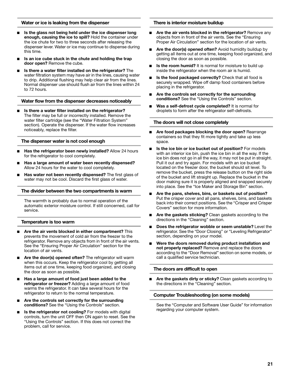 Whirlpool 8ED2GTKXRQ00 User Manual | Page 21 / 24