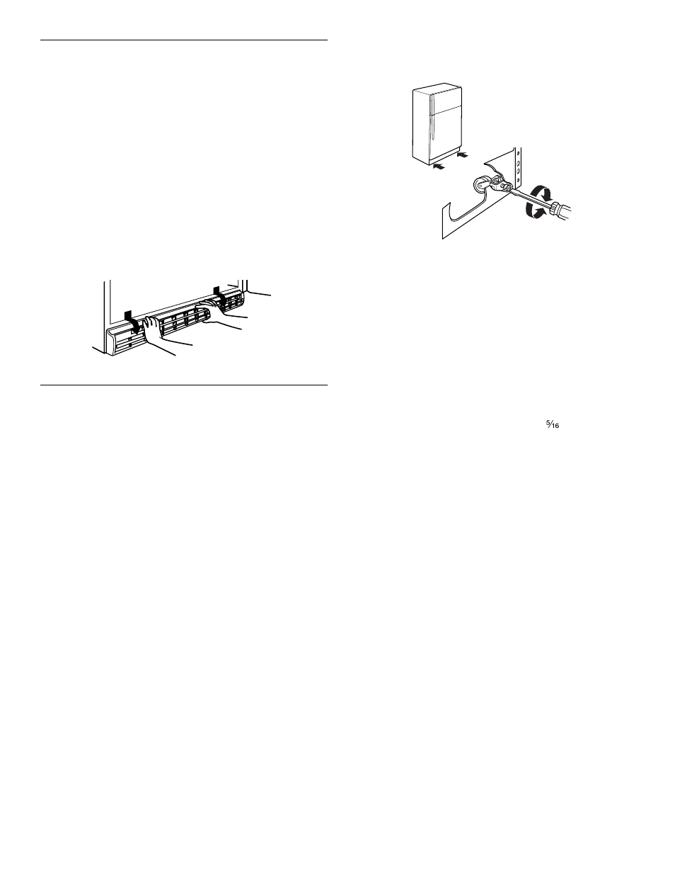 Base grille, Door closing and alignment | Whirlpool 8ET8MTKXKT00 User Manual | Page 11 / 27