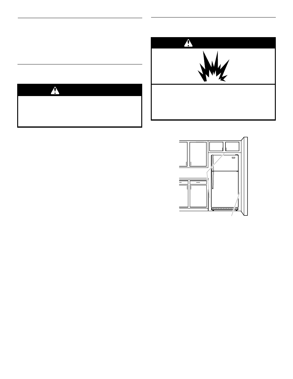 Installing your refrigerator, Unpacking your refrigerator, Space requirements | Warning | Whirlpool 8ET8MTKXKT00 User Manual | Page 5 / 27