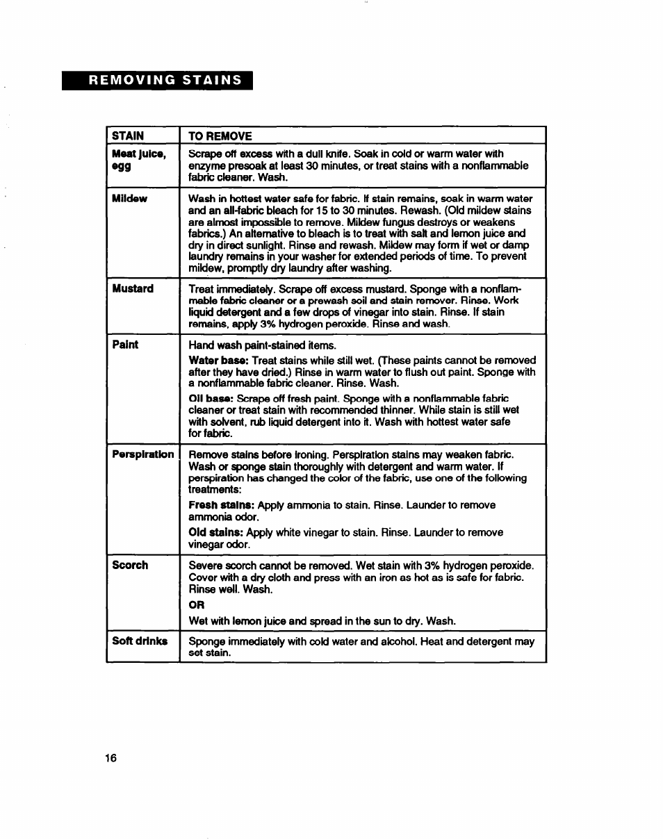 Whirlpool RAB3132D User Manual | Page 16 / 20