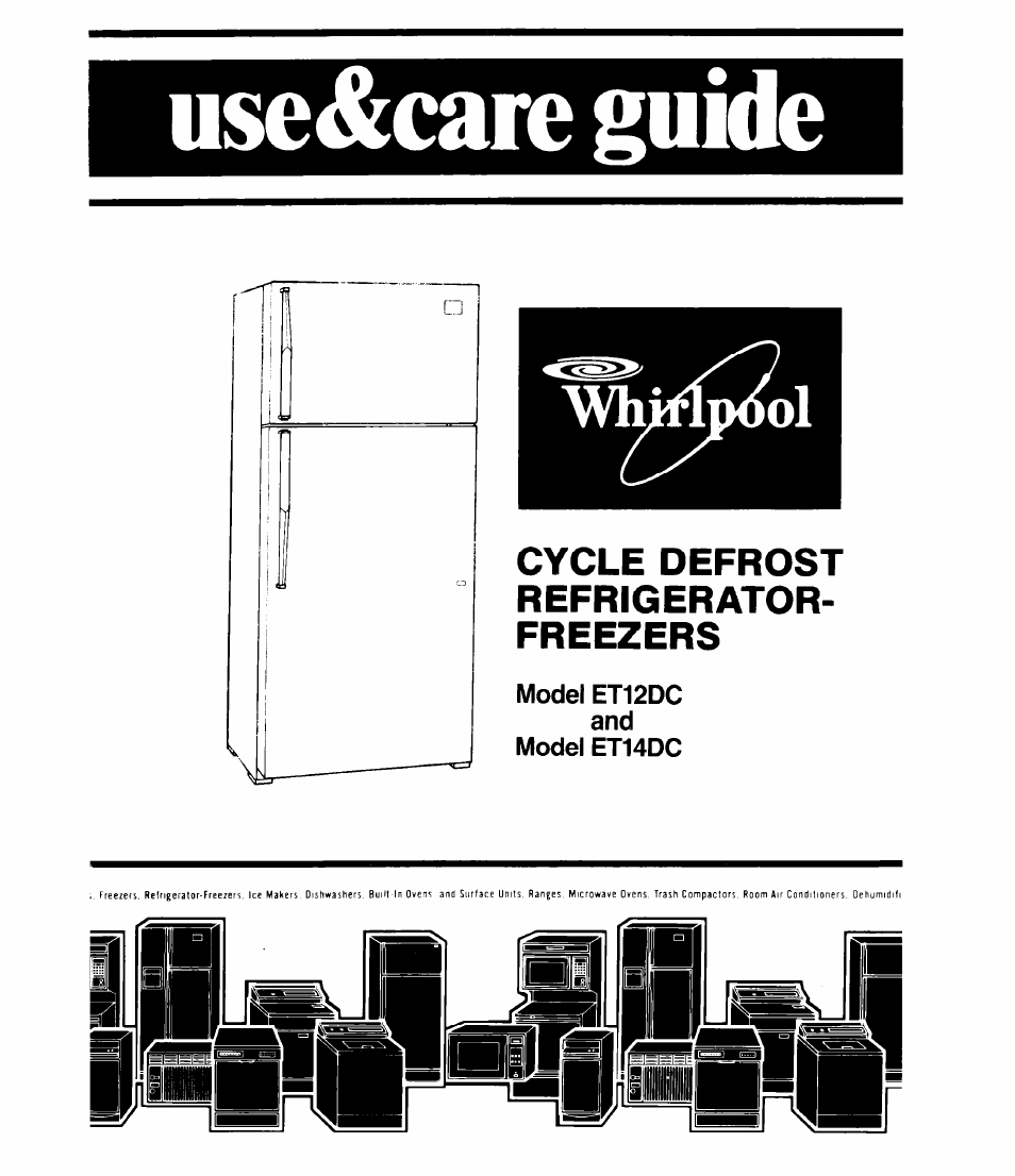 Whirlpool ET14DC User Manual | 12 pages