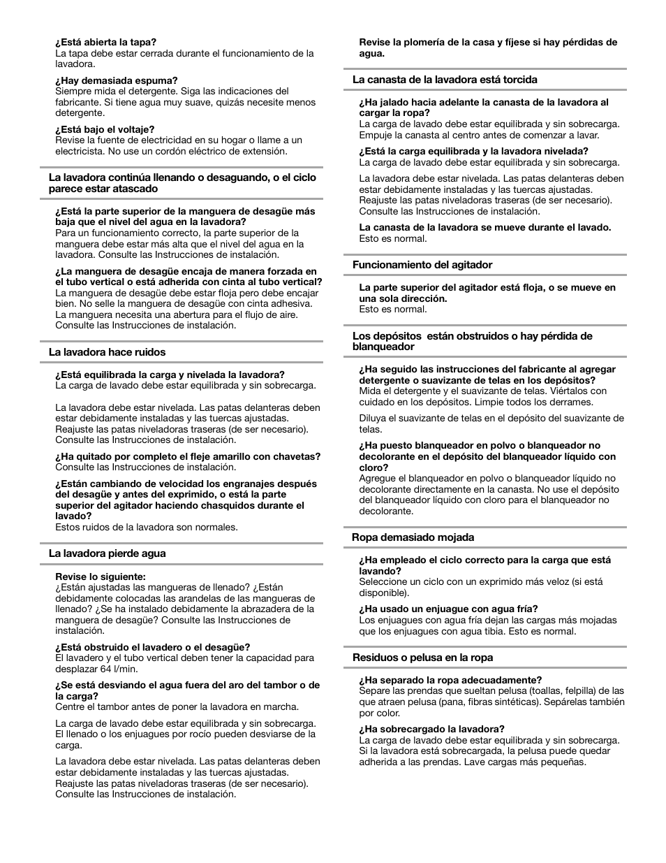 Whirlpool 2DLSQ8000JQ0 User Manual | Page 18 / 20