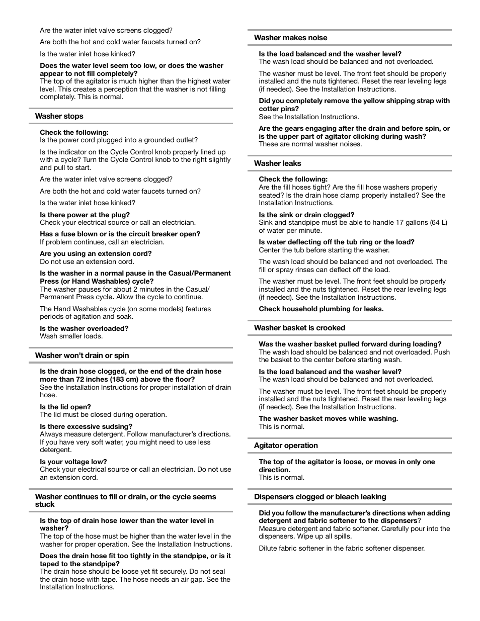 Whirlpool 2DLSQ8000JQ0 User Manual | Page 9 / 20