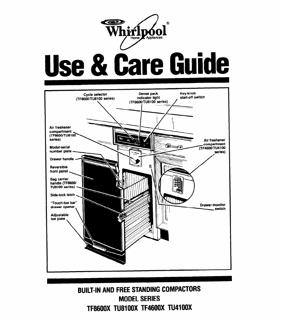 Whirlpool TU4100X User Manual | 16 pages