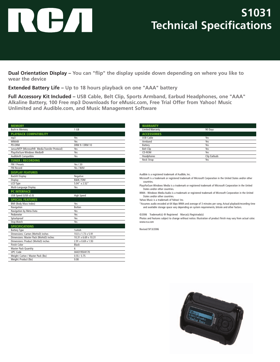 S1031 technical specifications | Whirlpool XO7502VO User Manual | Page 2 / 2