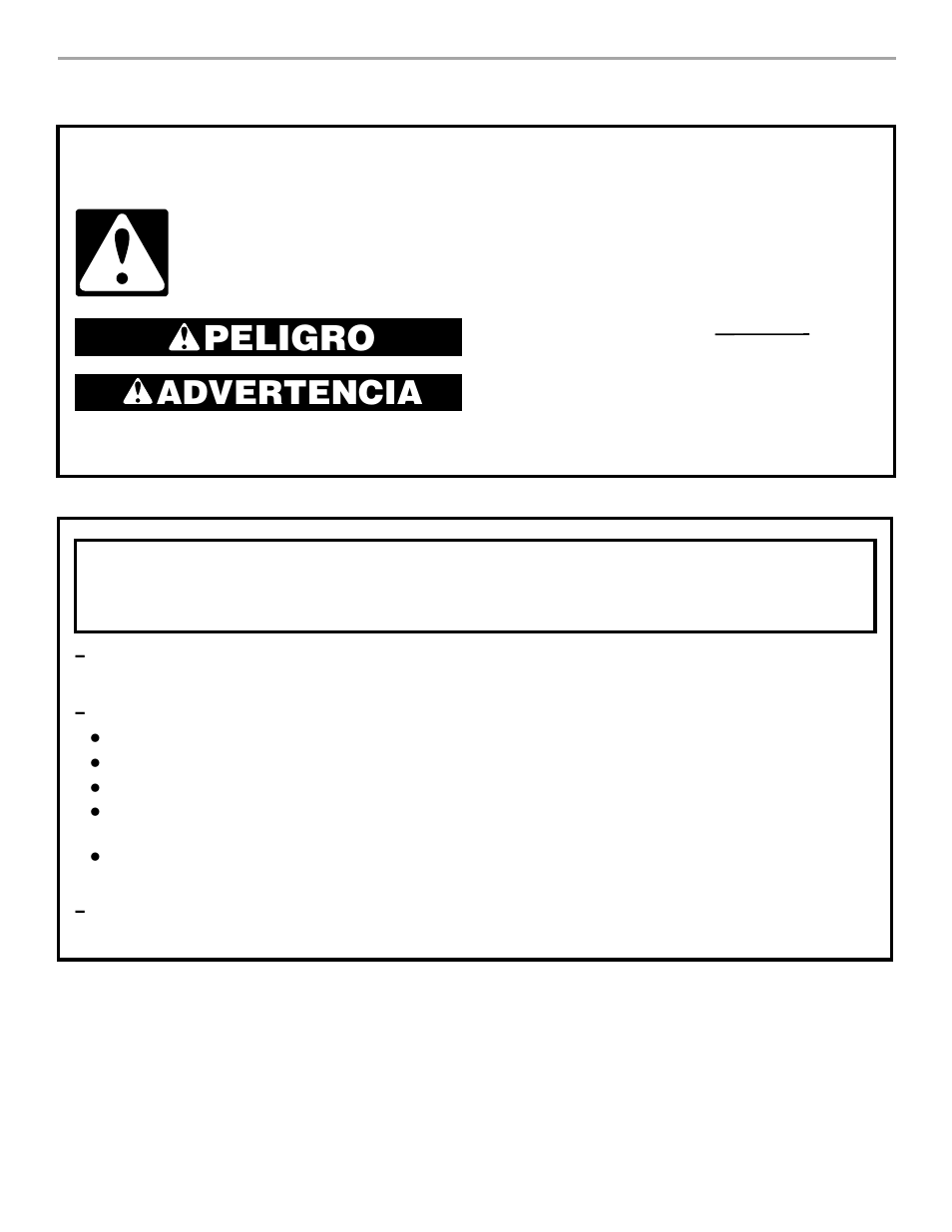 Spanish version, Seguridad de la secadora, Peligro | Advertencia | Whirlpool 3HLER5437JQ0 User Manual | Page 13 / 24